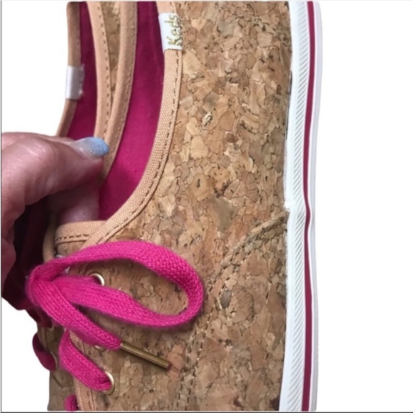 Keds Kate Spade corky lipstick pink sneakers. Size 7.5 - Picture 6 of 10